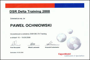 dexol certyfikat mobil DELTA 2008 PO